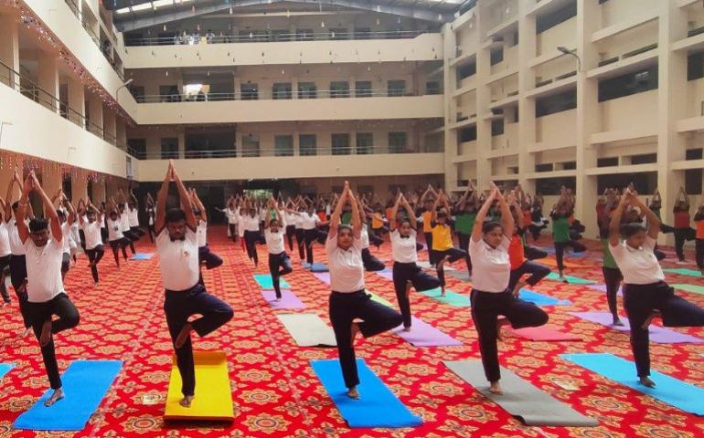 International Day of Yoga celebration at Karnataka Vibhag (1)