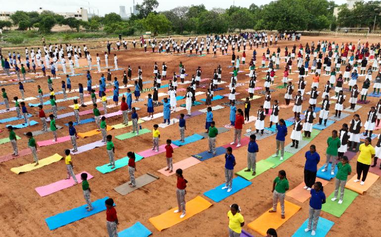 Glimpse from Yoga  Day 2024 Celebration at Thoothukudi 01