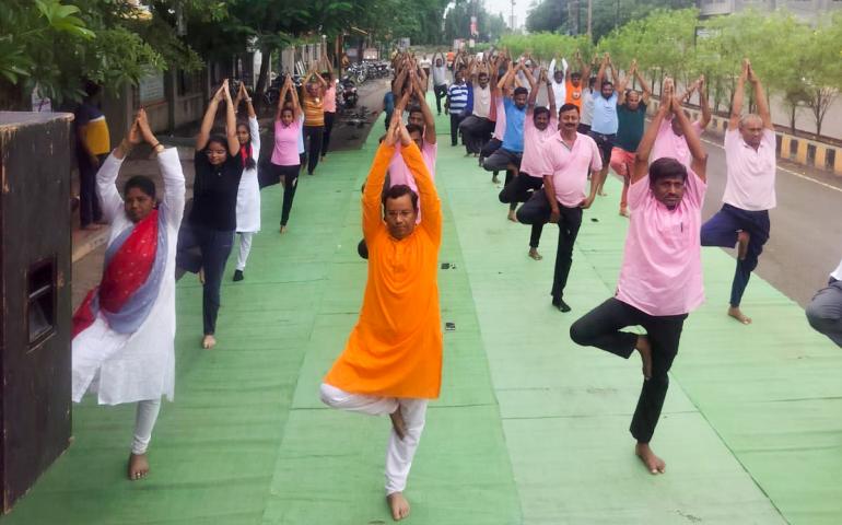 International Day of Yoga celebration at Maharashtra Prant (2)