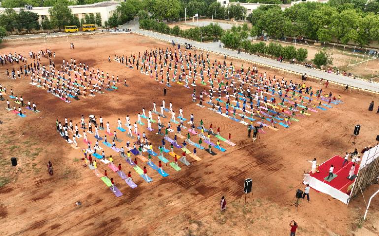 Glimpse from Yoga  Day 2024 Celebration at Thoothukudi 02