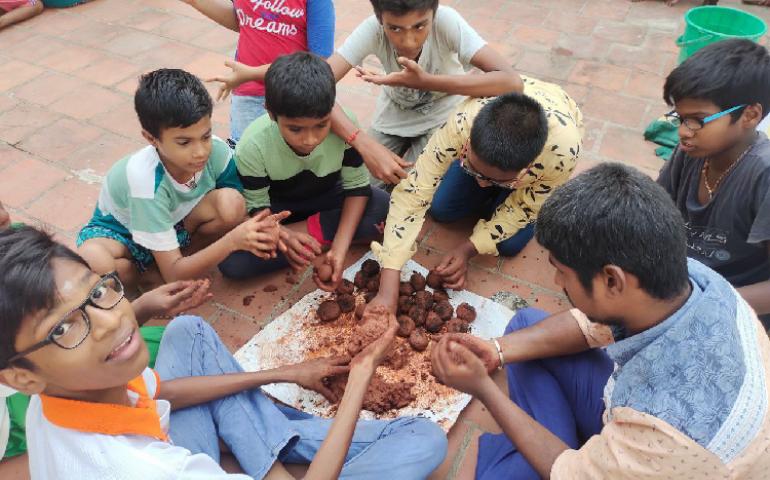 Crafts during Personality Development Camp at Madurai