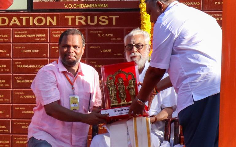 Inauguration of the Tribute Wall for Freedom Fighters at Vivekananda Kendra Headquarters 3