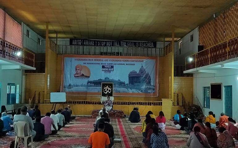योग शिक्षा शिविर - नागदंडी काश्मीर