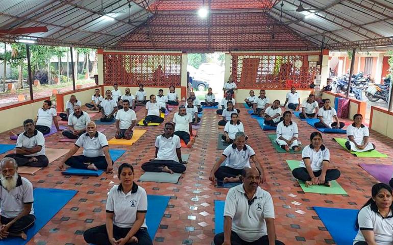 International Day of Yoga Celebration at VK-VVF Kodungallur, vivekananda kendra