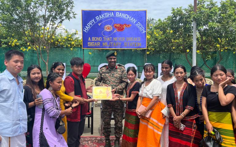 Raksha Bandhan Celebration at Siang Vibhag, Vivekananda Kendra