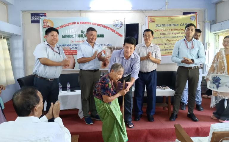 Free Hearing Aid Distribution Camp at Pasighat by VK Arun Jyoti