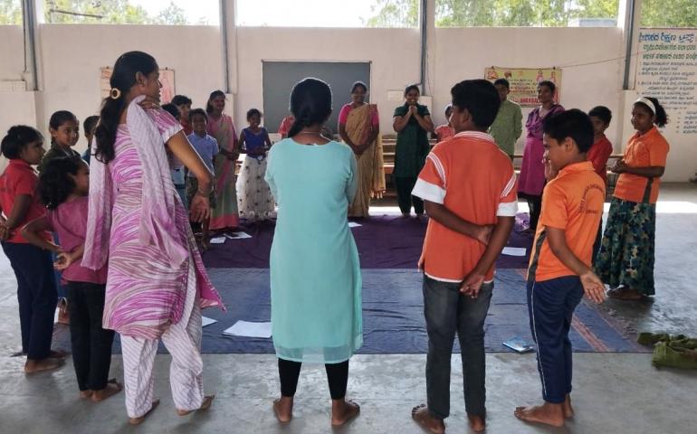 Monthly Anandalaya Prasikshan at Hanumanalu, Vivekananda Kendra