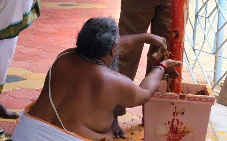 Panthakkaal Naduthal Ceremony at Sri Ekakshara Mahaganapati Temple, Vivekanandapuram
