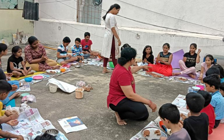 Lord Ganesha Idol Making Workshop at Hebbal