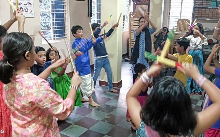 Saraswati Puja Celebration at Hebbal