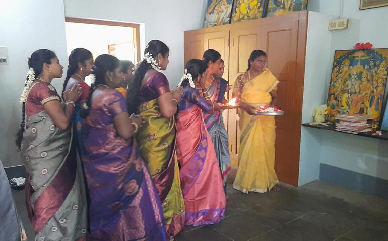 Saraswati Puja Celebration and Vidyarambham at VKV Kanyakumari