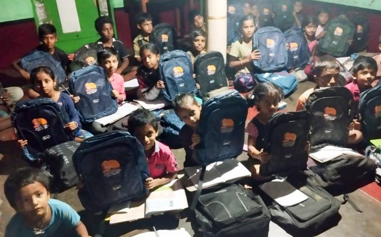 Free School Bag Distribution to Anandalaya Students at Karnataka