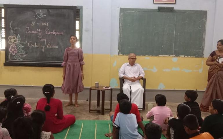 Personality Development Camp for VI Standard Students at VKV Kanyakumari