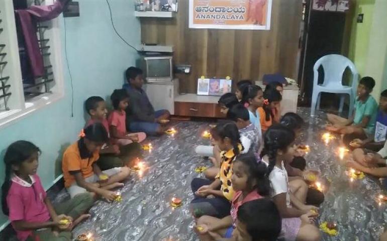 Karthika Masa Deepa Puja Celebration at Anandalayas in Karnataka