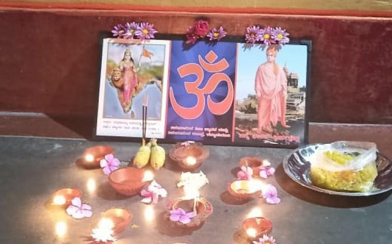 Karthika Masa Deepa Puja Celebration at Anandalayas in Karnataka