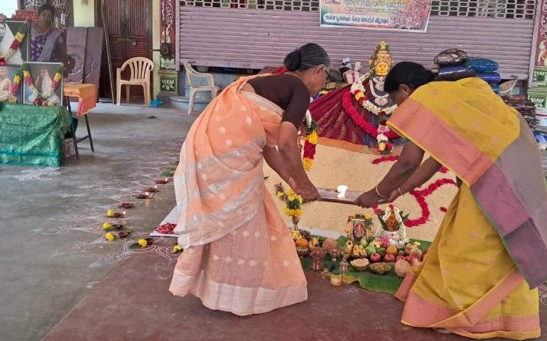 Maa Sarada Jayanti Annapuja at Paramakudi