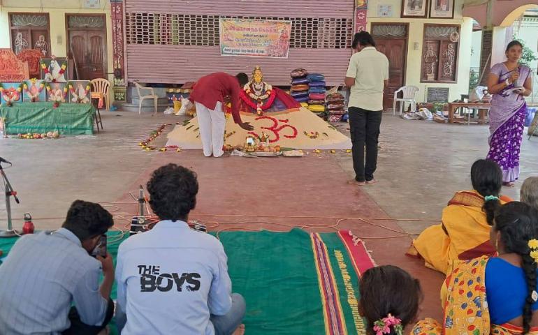 Maa Sarada Jayanti Annapuja at Paramakudi