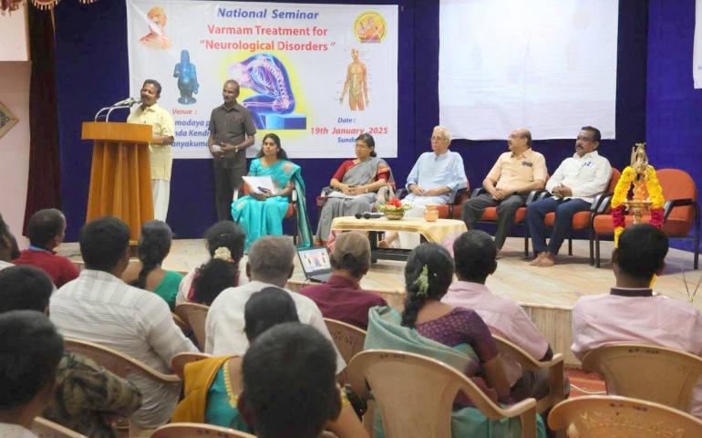 National Seminar on Siddha Varmam for Neurological Disorders Organized by VK-NARDEP
