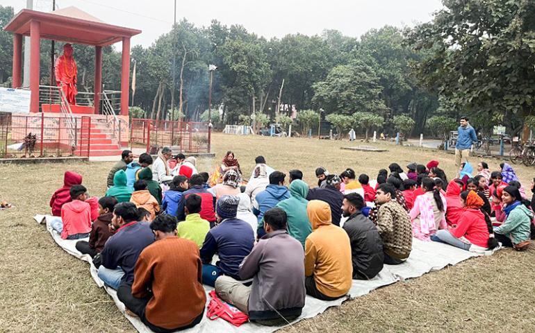 Samartha Bharat Parva celebration and Dhuni Puja at Durgapur