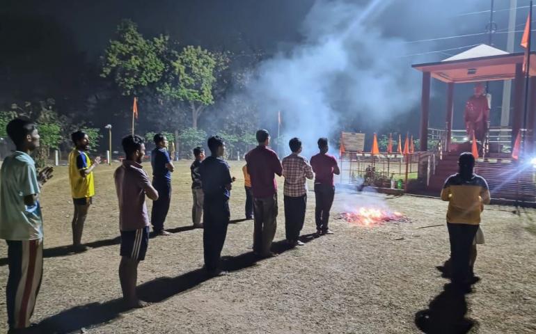Holika Dahan Celebration at Durgapur Nagar