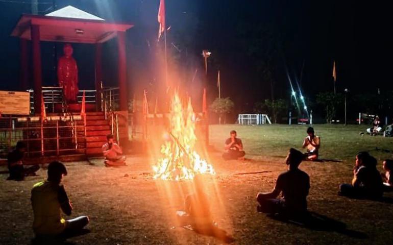 Holika Dahan Celebration at Durgapur Nagar