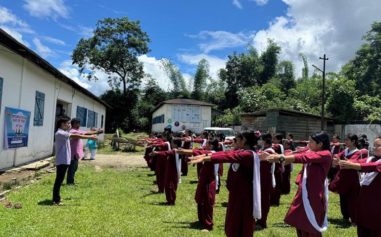 International Day of Yoga Celebration at Siang Vibhag