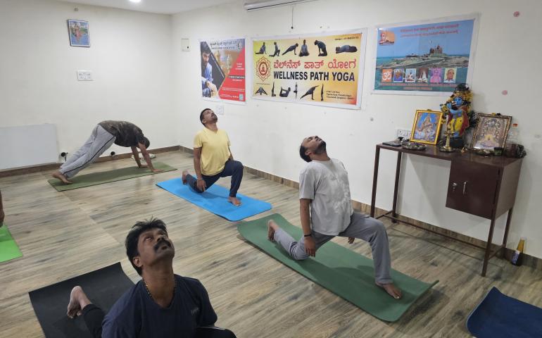 International Day of Yoga Celebration at Wellness Yoga Path Centre in Jalahalli
