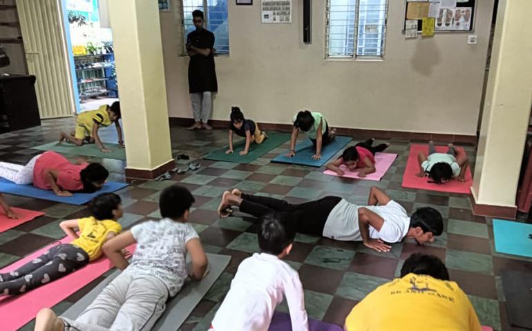 International Day of Yoga Celebration at Kendra Karyalaya in Hebbal