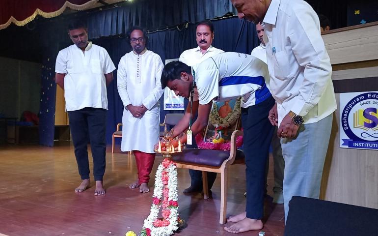 International Day of Yoga Celebration at Seshadripuram PU College in Bengaluru