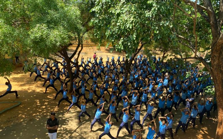 International Day of Yoga Celebration at VKV Vallioor 02