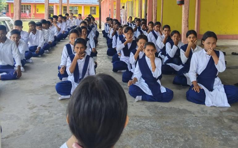 International Day of Yoga Celebration at Siang Vibhag