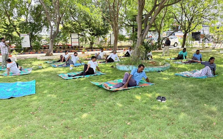 International Day of Yoga 2025 Celebrations at IOCL in Kappalur - Madurai