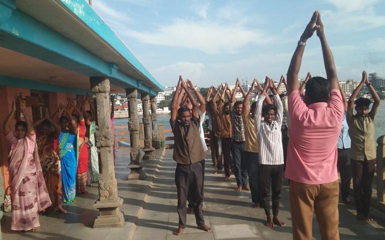 International Day of Yoga 2025 Celebration at Vivekananda Rock Memorial