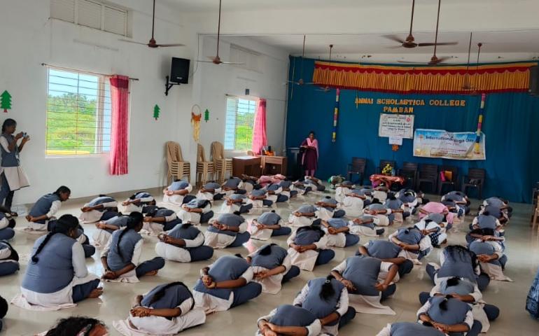 International Day of Yoga 2025 Celebrations in Rameswaram