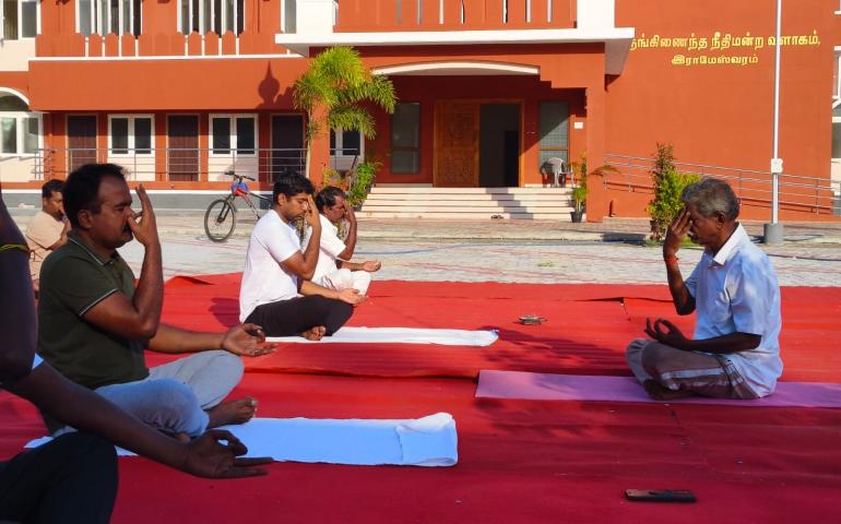 International Day of Yoga 2025 Celebrations in Rameswaram