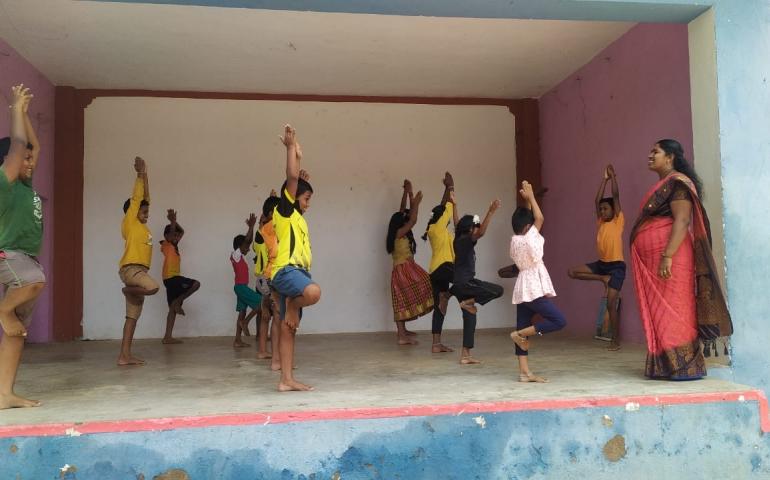 International Day of Yoga Celebrations at Villages in Kanyakumari