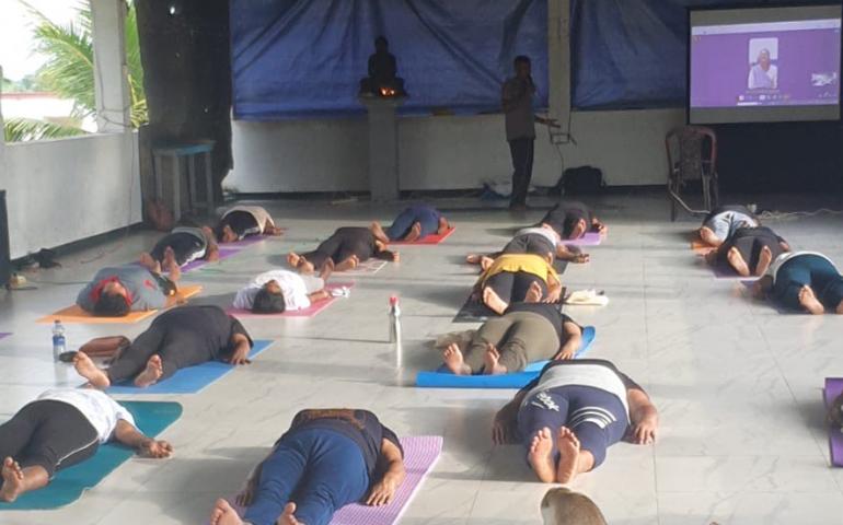 International Day of Yoga 2025 Celebrations at Samadhi Yoga Sewana in Sri Lanka