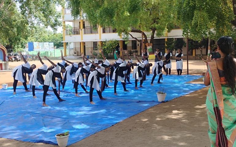 international-day-of-yoga-celebrations-at-swami-vivekananda-vidya-mandir-in-madurai