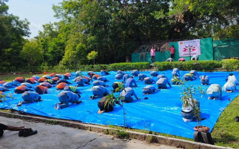 International Day of Yoga Celebrations at Solapur