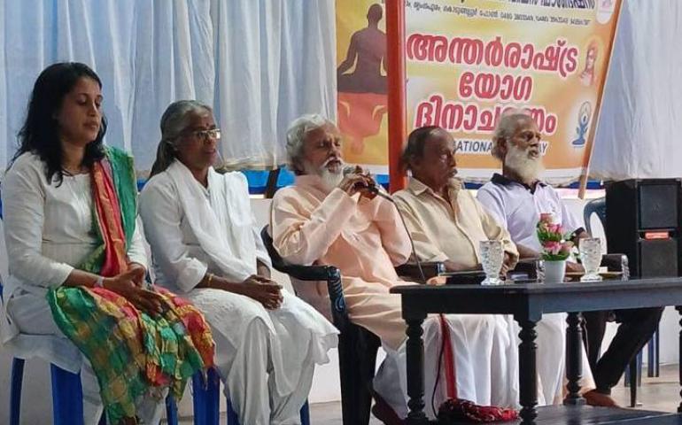 International Day of Yoga Celebration at Sharada Gramam Edavilangu