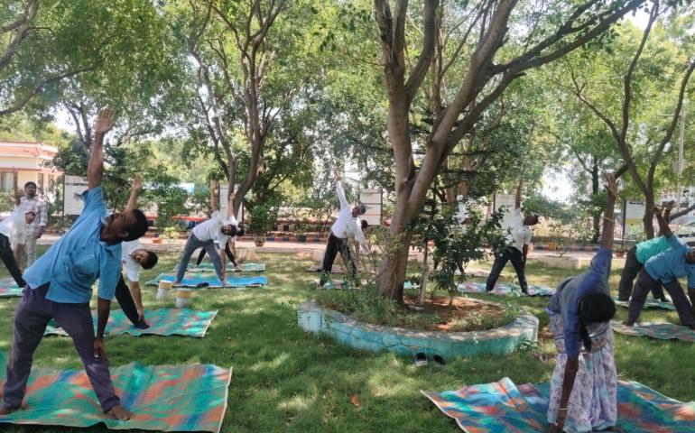 International Day of Yoga 2025 Celebrations at IOCL in Kappalur - Madurai