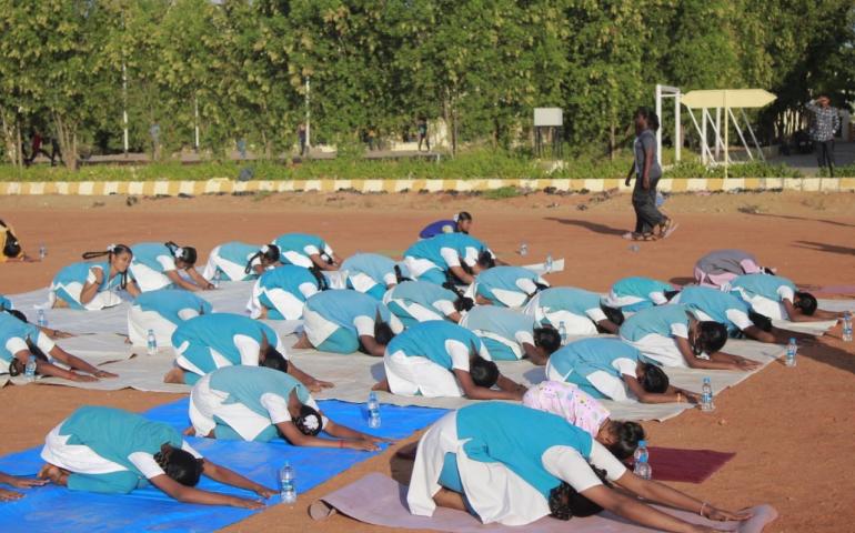 international-day-of-yoga-celebration-at-kamaraj-college-in-thoothukudi