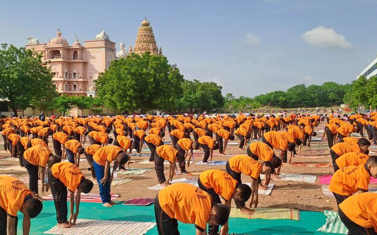 International Day of Yoga Celebrations at Solapur