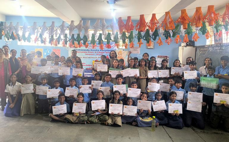 universal-brotherhood-day-competitions-at-government-primary-school-in-manorayanapalya