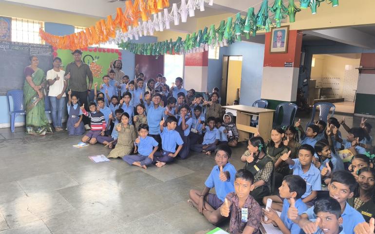 universal-brotherhood-day-competitions-at-government-primary-school-in-manorayanapalya