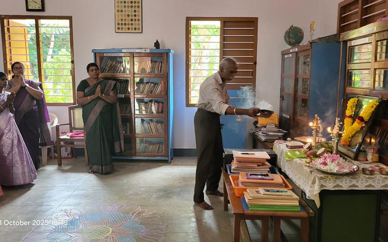 saraswati-puja-celebration-at-vkv-kanyakumari