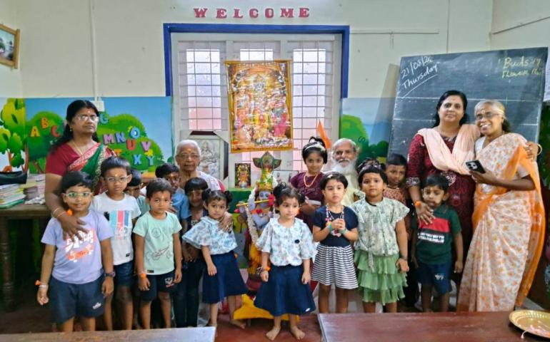 Rakshabandhan Celebration at Sandeepani Shishuvihar in Kodungulur