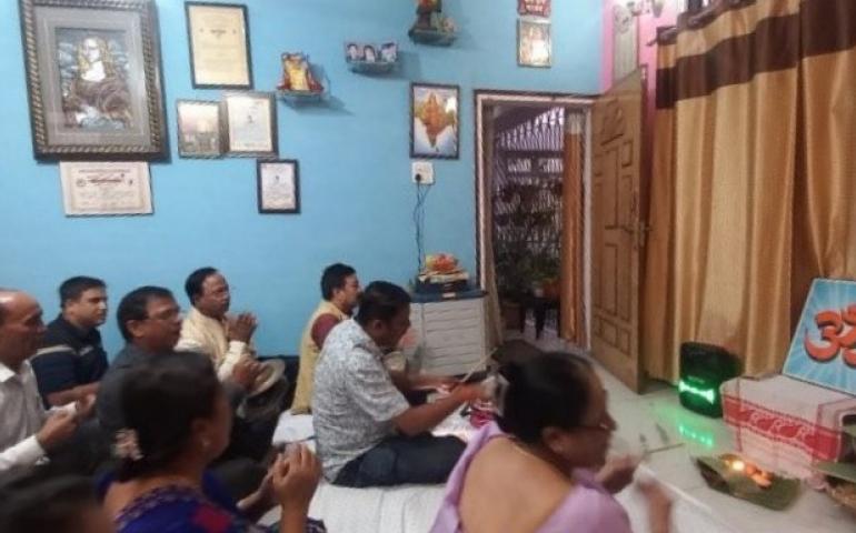 amrit-parivar-milan-and-bhajan-sandhya-at-silpukhri-vistar-in-guwahati