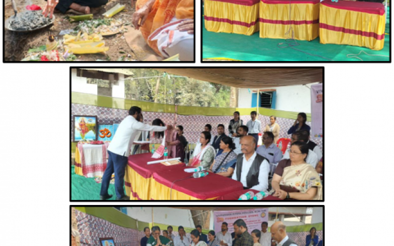 The Bhoomi Puja Ceremony for VKV, Balijana