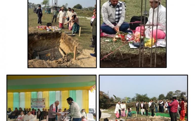 The Bhoomi Pujan Ceremony - VKV Bongaigaon